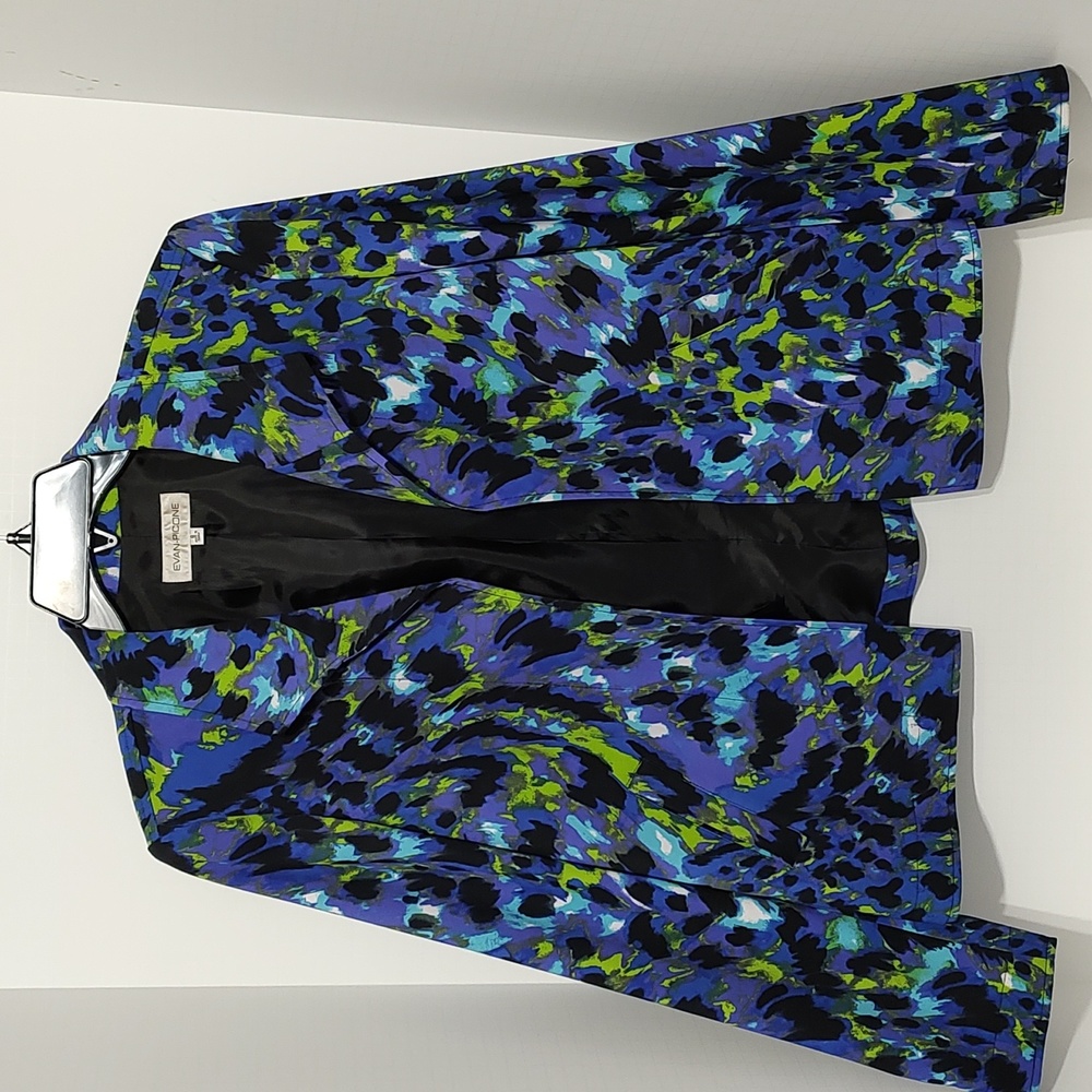 Evan Picone Multi Colored Blazer sz 8